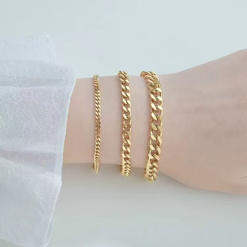 Chic Golden Chain Bracelet Set Stornfield
