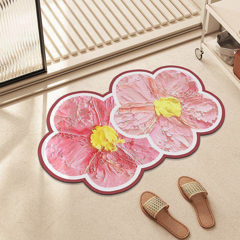 Floral Shaped Area Rug