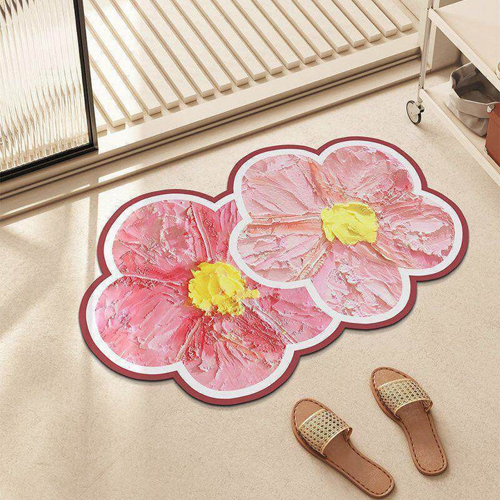 Floral Shaped Area Rug