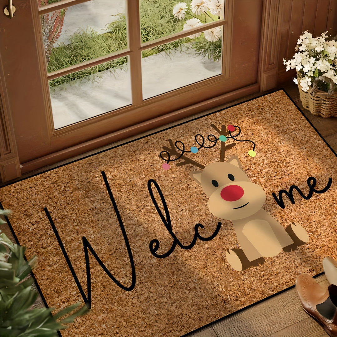 Holiday-Themed Welcome Mat for Home
