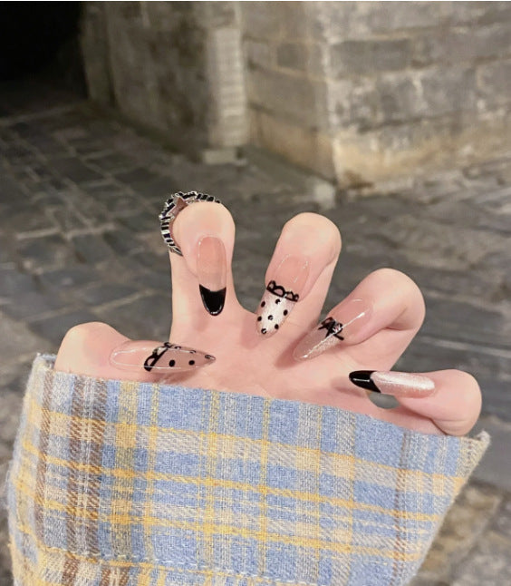Artistic Floral Press-On Nail Set Stornfield