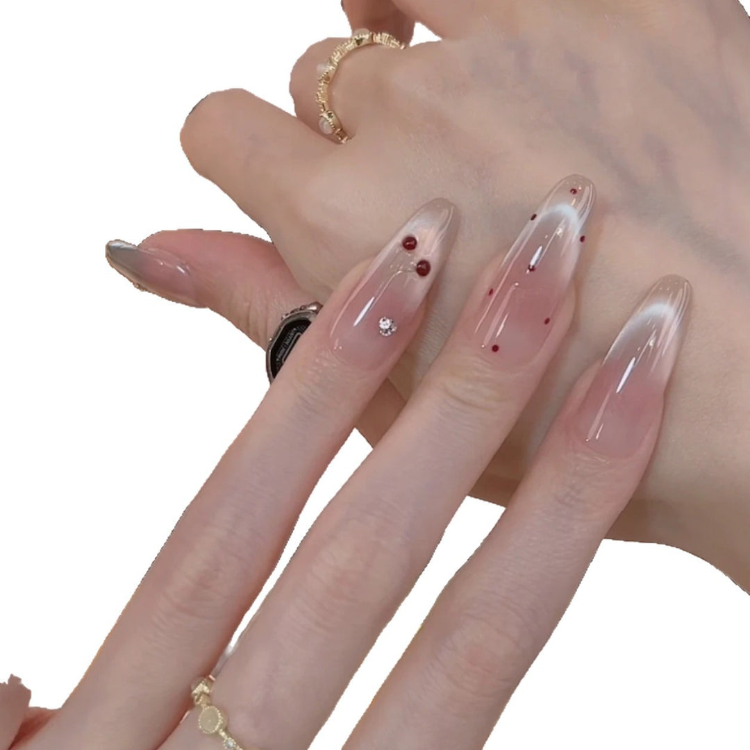 Artistic Long Gel Nail Extensions