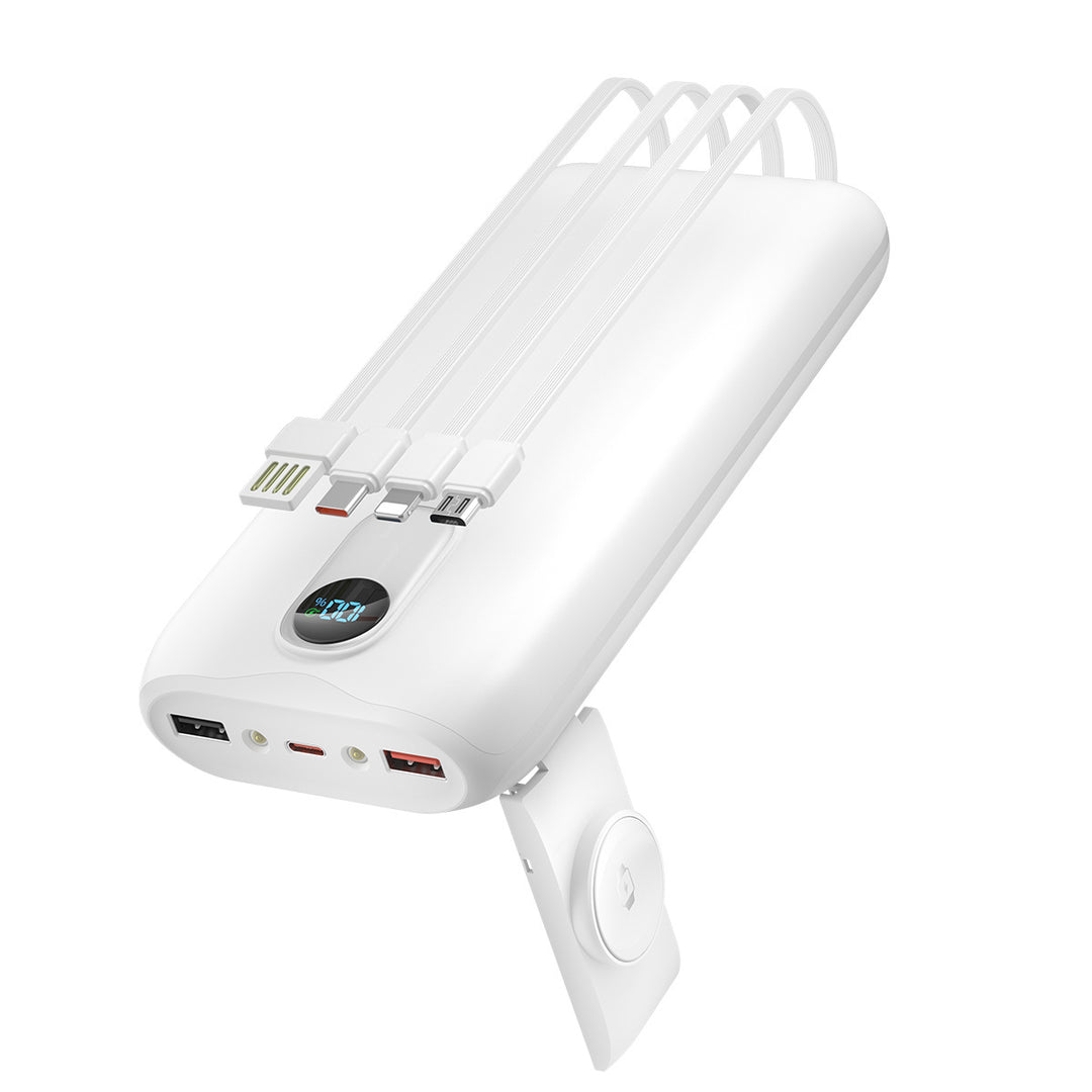 Power bank with integrated charging cables and LCD display Stornfield