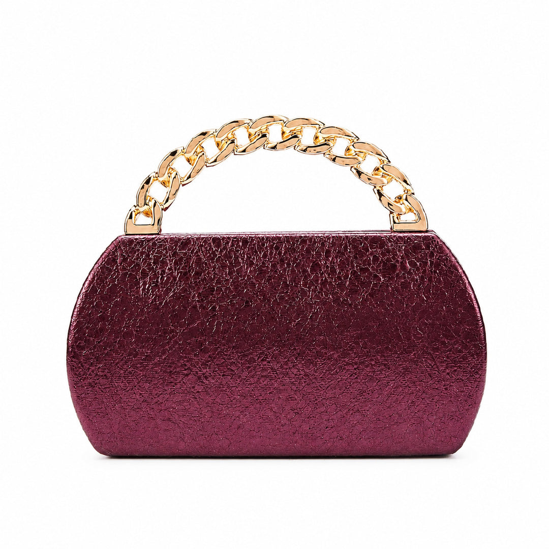 Structured Chain Handle Handbag