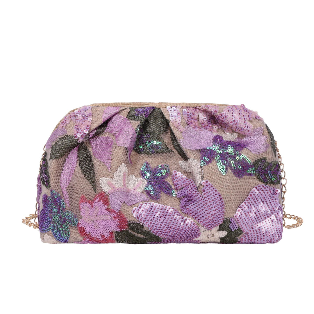 WoElegant Floral Sequin Clutch Bag Stornfield