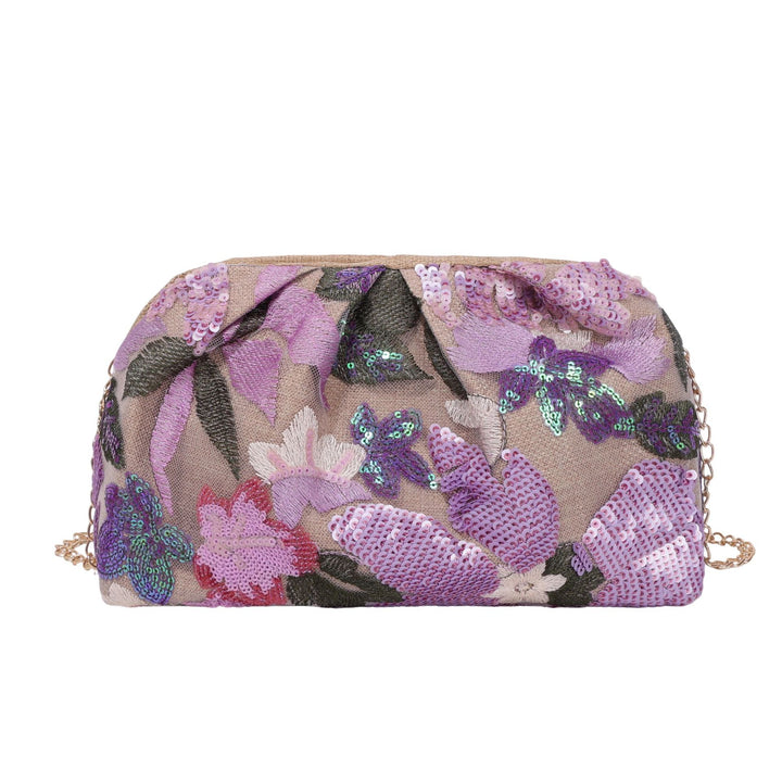 WoElegant Floral Sequin Clutch Bag Stornfield