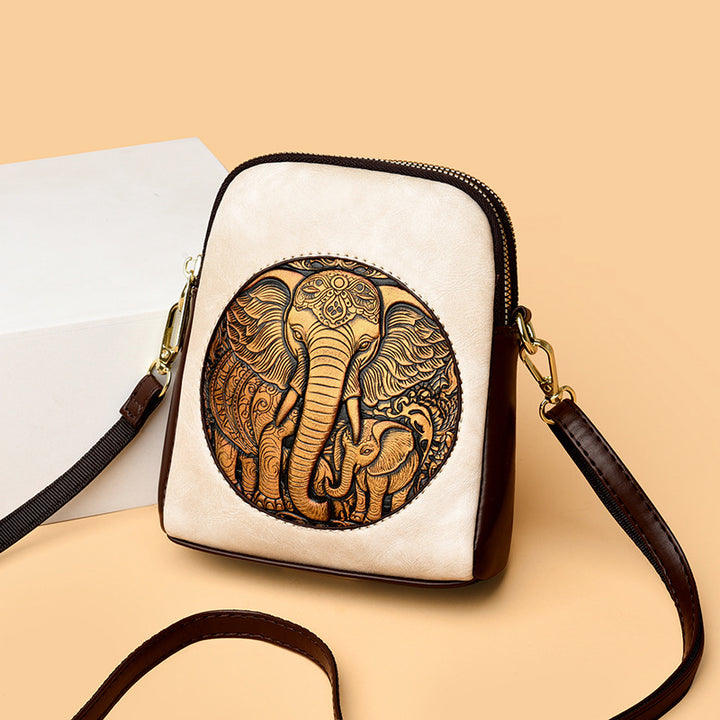 Artisan Embossed Crossbody Bag
