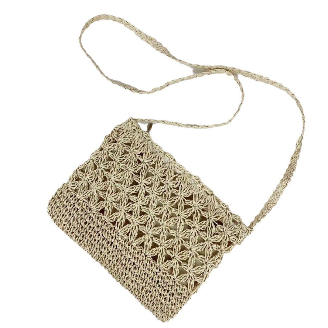 Macramé Shoulder Bag with Floral Pattern Stornfield