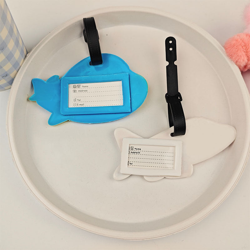 Ladies Padded Luggage Tag in Airplane Design Bowlift