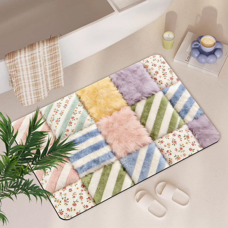 Plush Textured Area Mat
