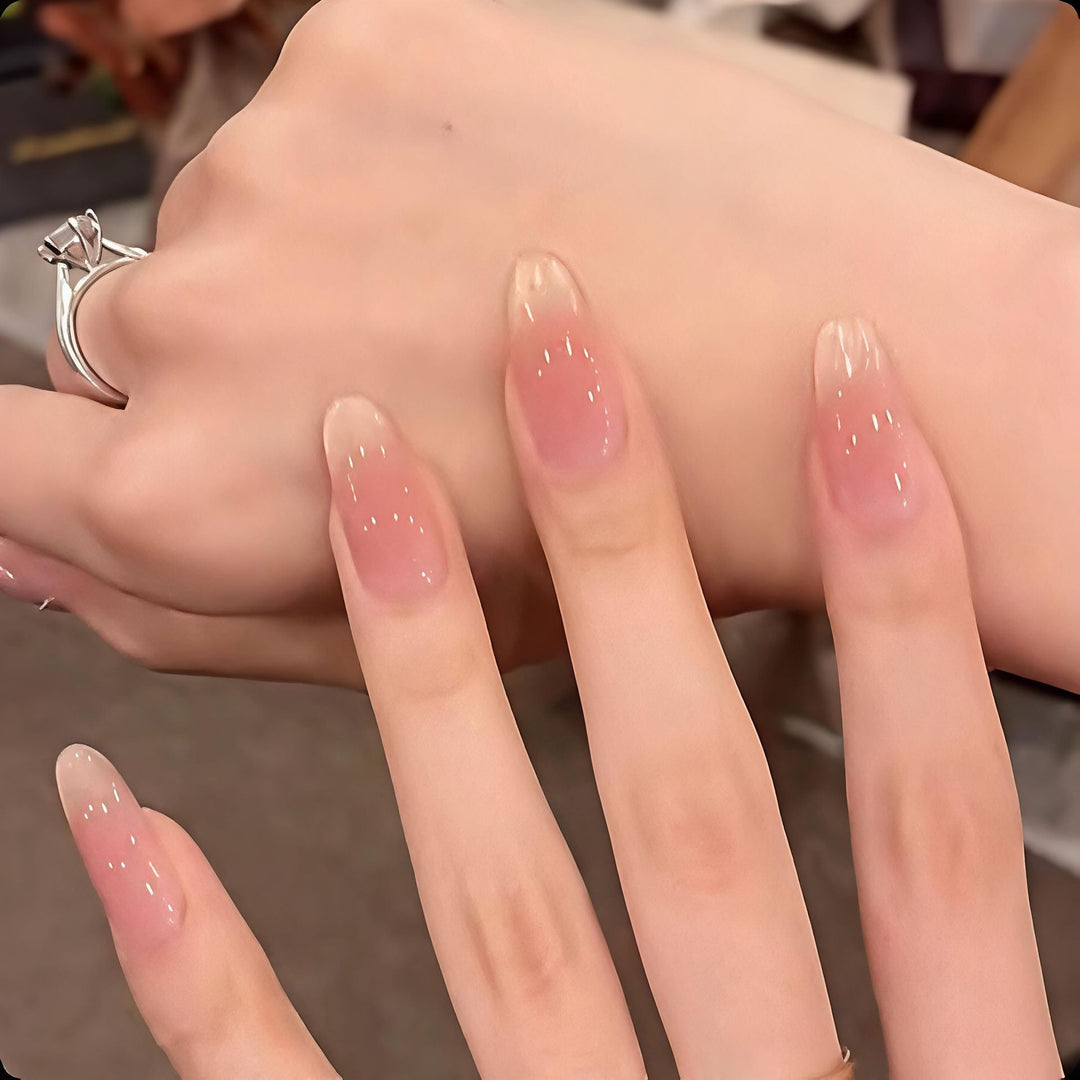 Natural Glossy Press-On Nail Set Stornfield