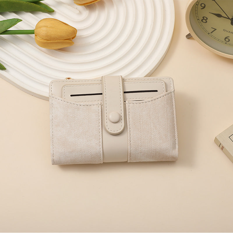 Textured Multi-Pocket Snap Closure Wallet Stornfield