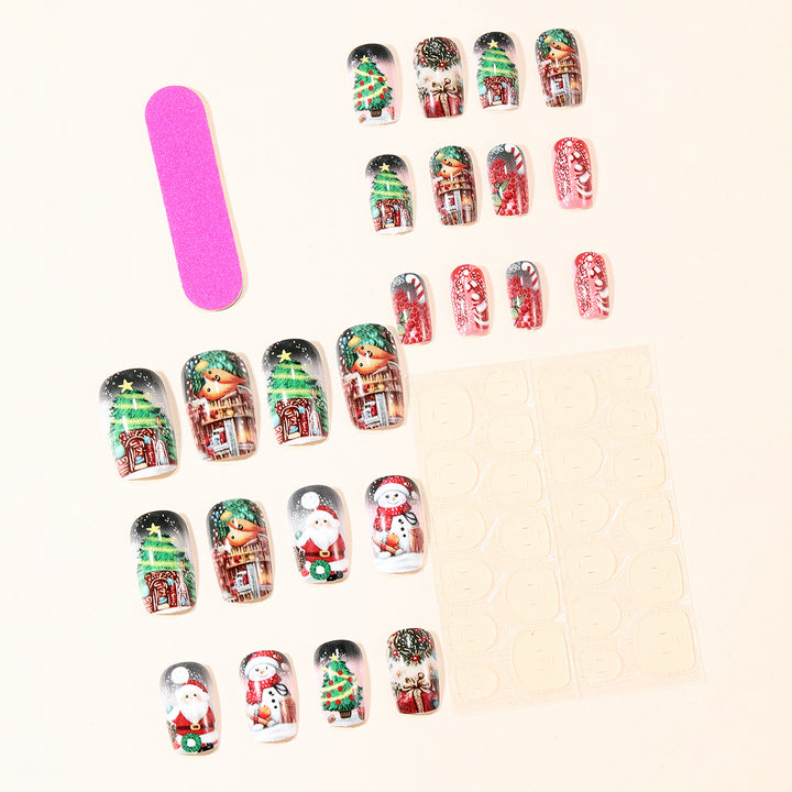 Festive 3D Christmas Nail Art Extensions Stornfield