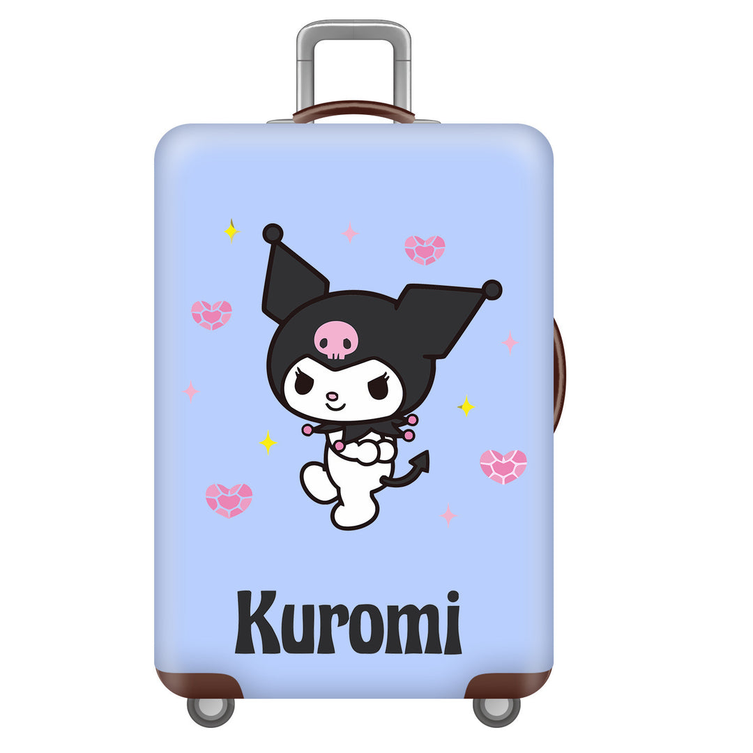 Unisex children's suitcase with reinforced hard shell, telescopic handle and Kuromi motif Stornfield