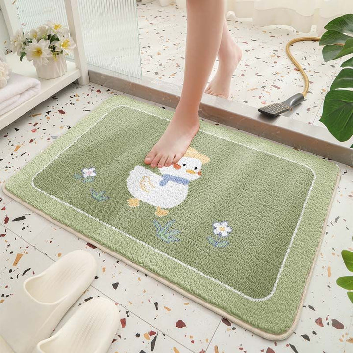 Cute Duck-Themed Bathroom Mat