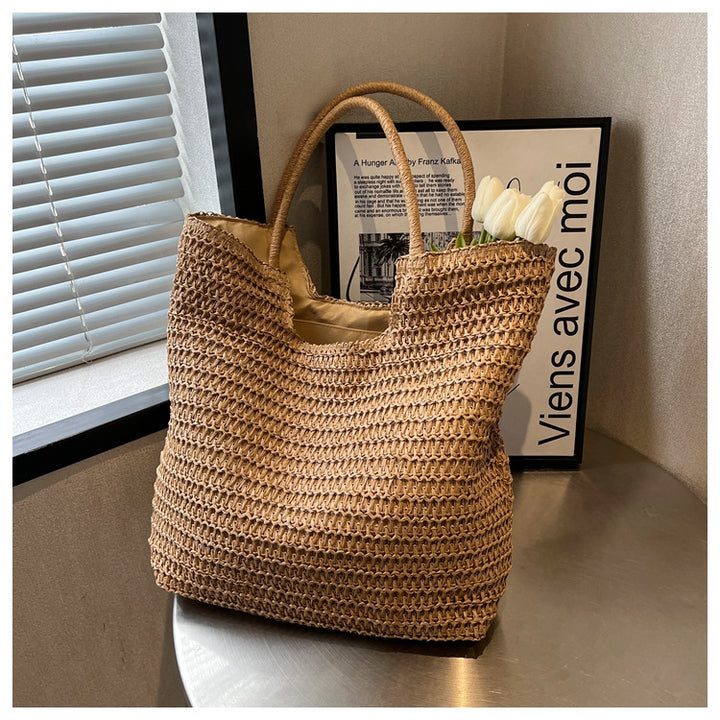Handmade ven Straw Tote Bag Stornfield