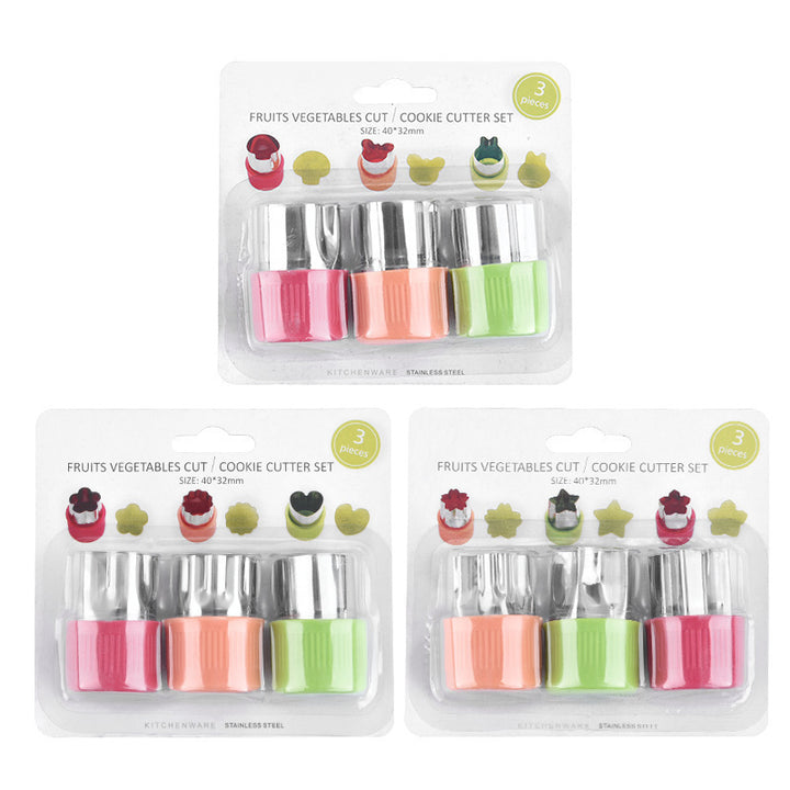 Cookie cutter set with antibacterial silicone and stainless steel molds Stornfield