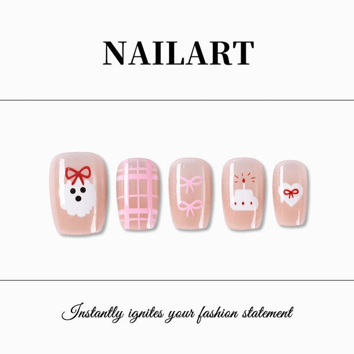 Playful Character-Themed Press-On Nail Set Stornfield 1787395325