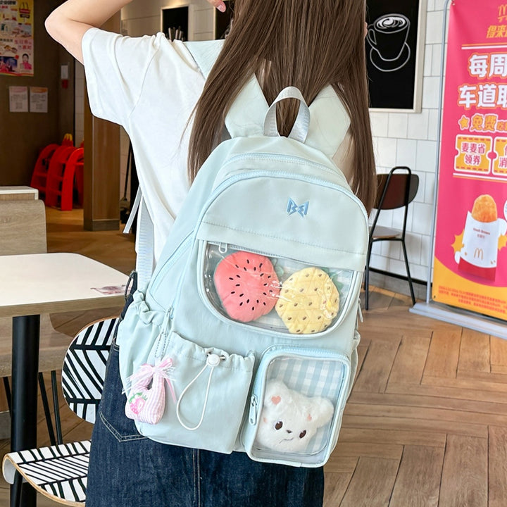 Functional Gingham Print Backpack Stornfield
