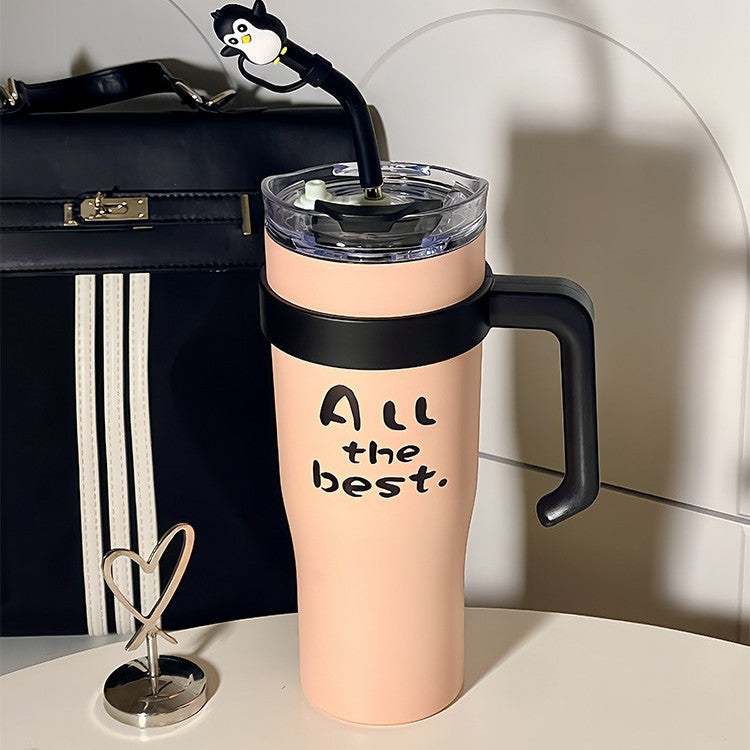 Women’s insulated cup with integrated straw and practical handle Stornfield