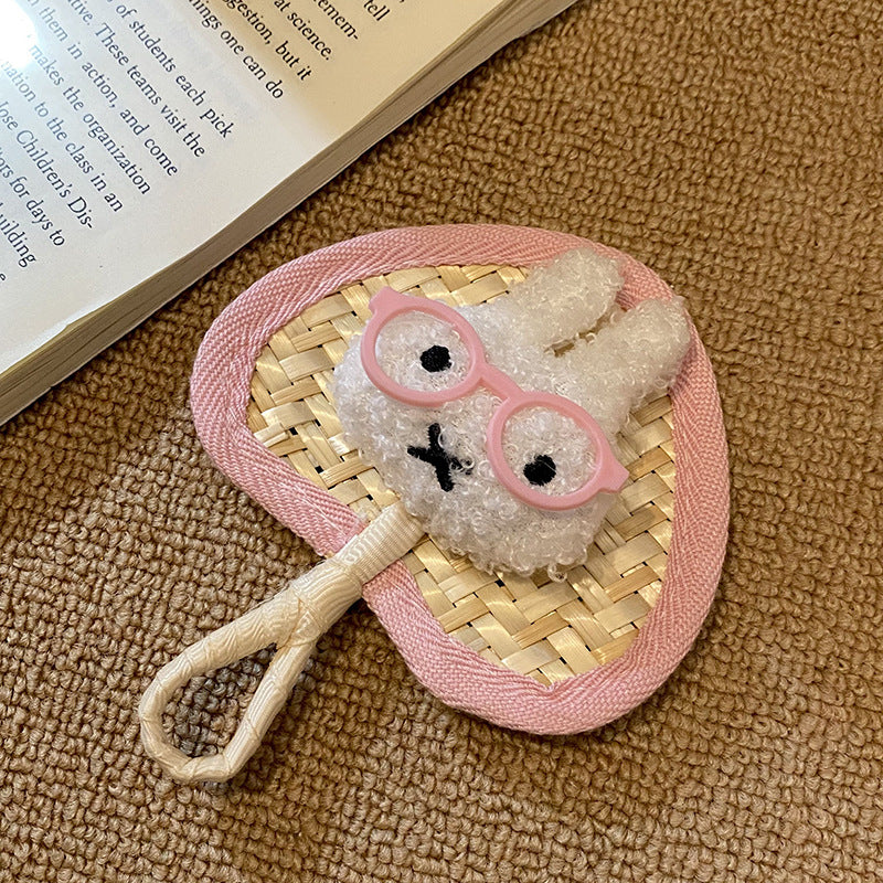 Handcrafted fan with cute rabbit motif Stornfield