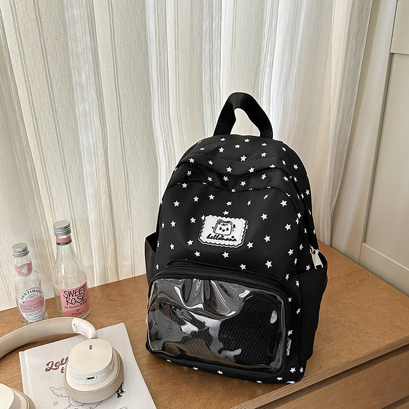 Cute Star Patterned Backpack