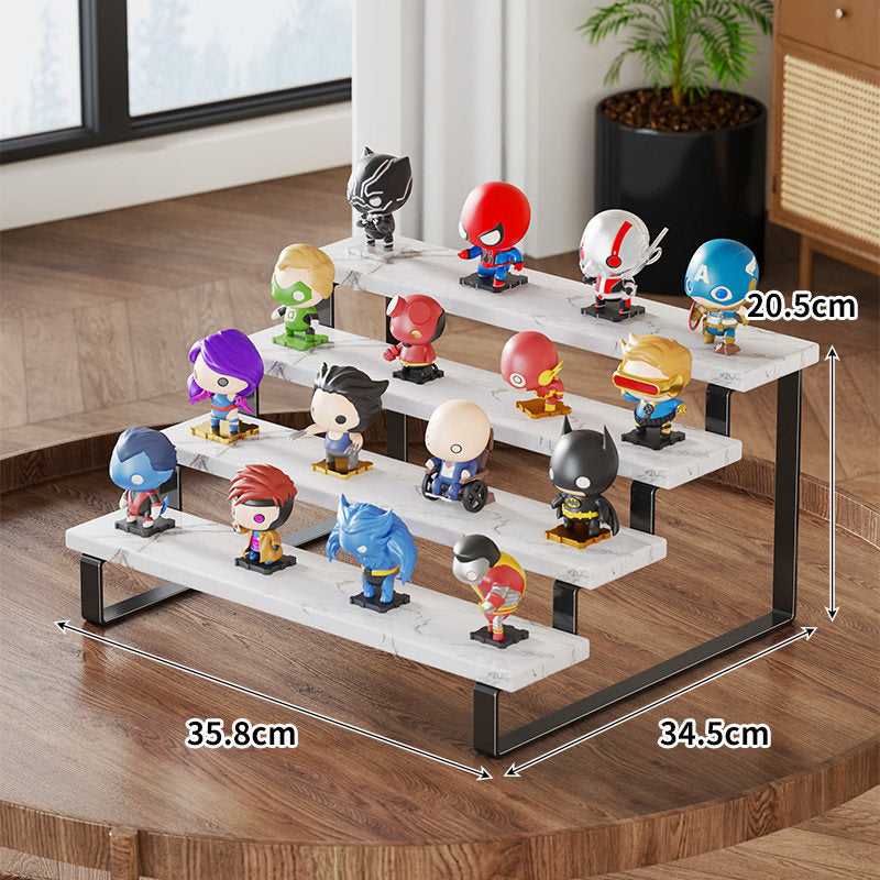 Tiered Wooden Pop Figure Display Organizer
