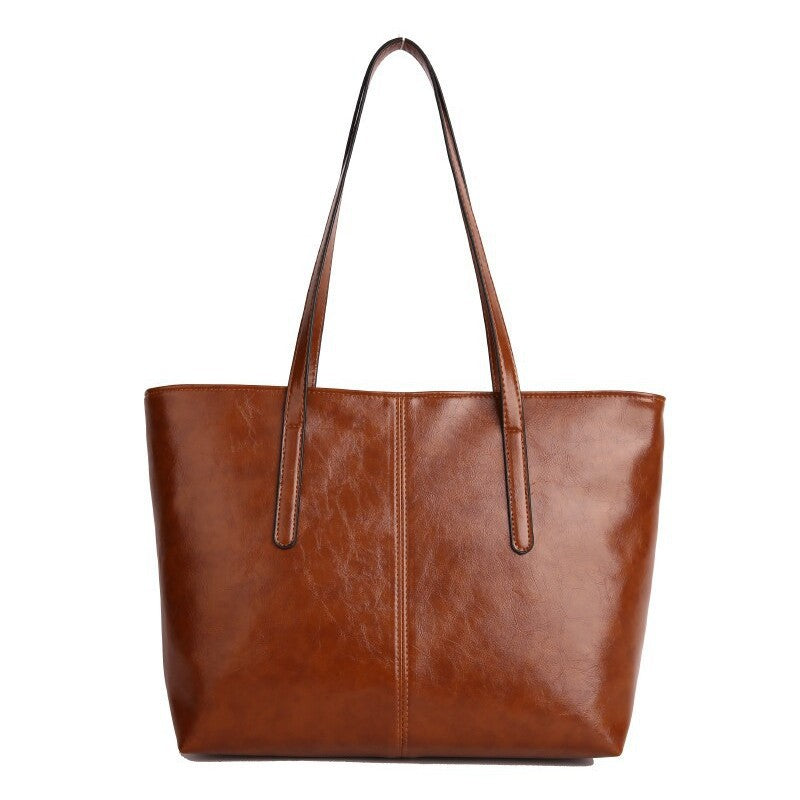 Modern Leather Tote Bag