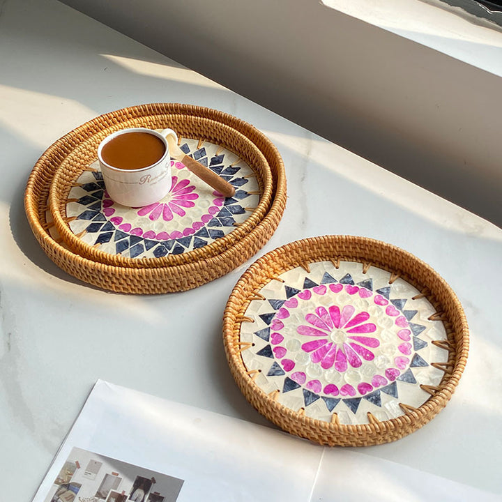 Women's Round Mosaic Serving Platter Stornfield