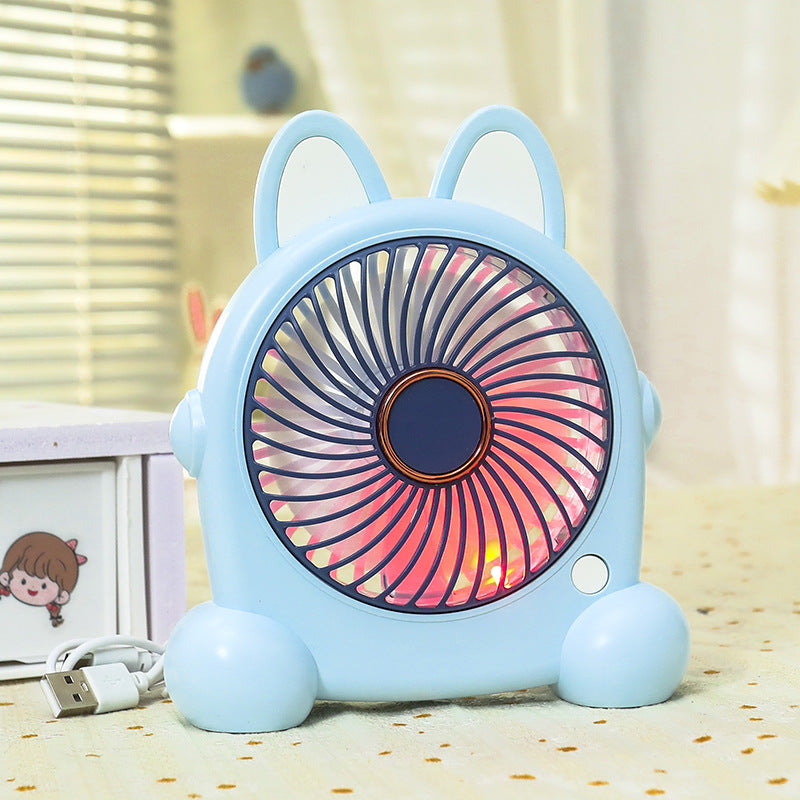 Women Portable Table Fan with LED Lighting Stornfield
