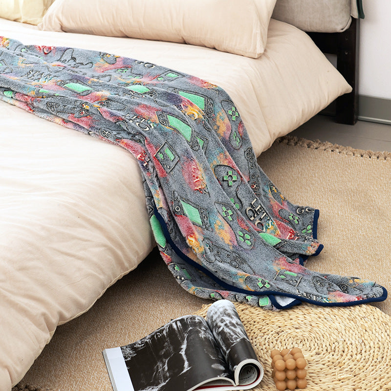 Women's cuddle blanket with gaming motif Stornfield