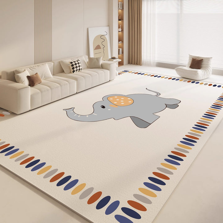 Cartoon-Themed Plush Area Rug