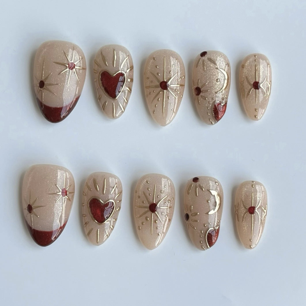 Premium Artistic Nail Design Press-On Kit