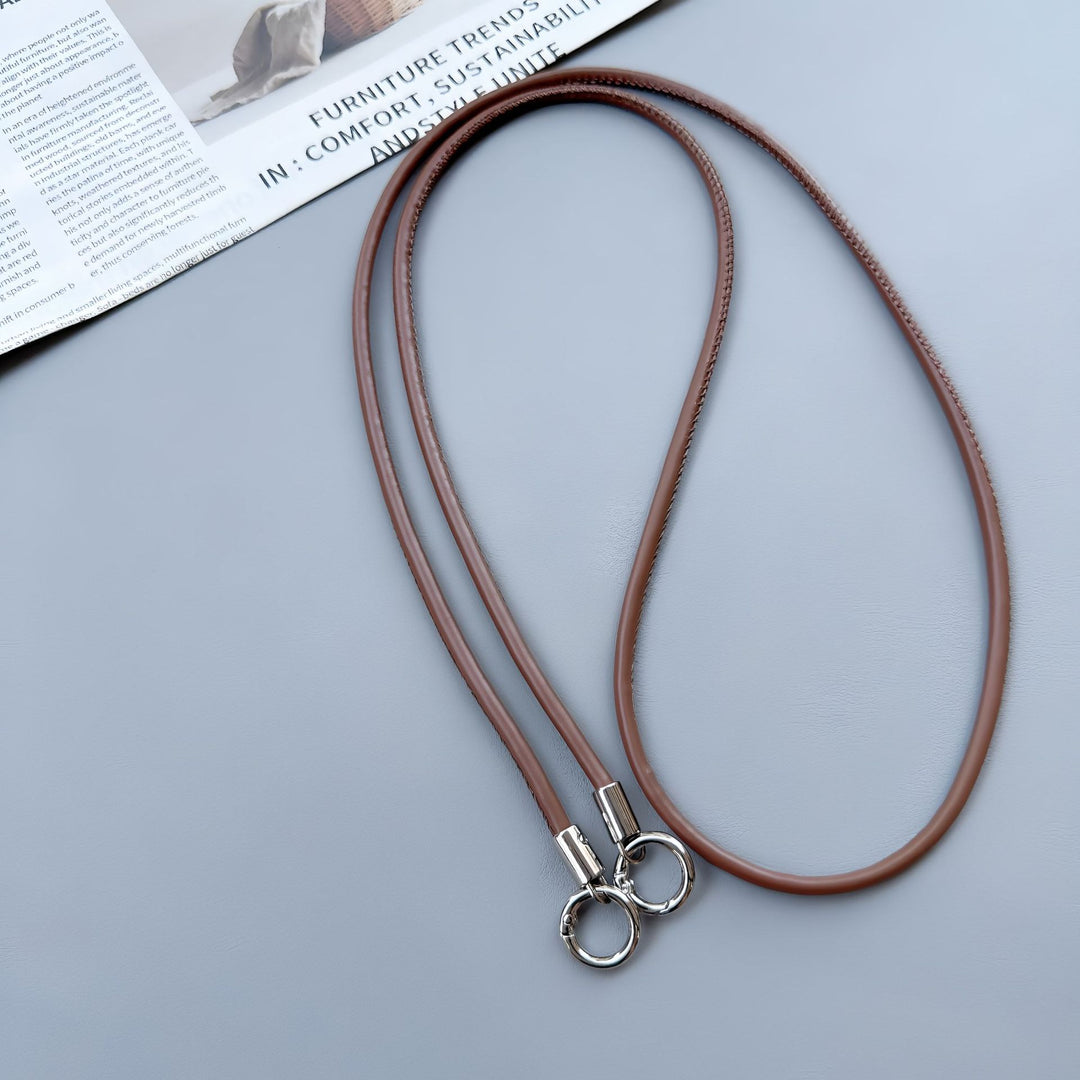 Premium Double-Ring Leather Lanyard Stornfield