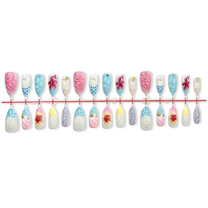 Vibrant Artistic Press-On Nail Set