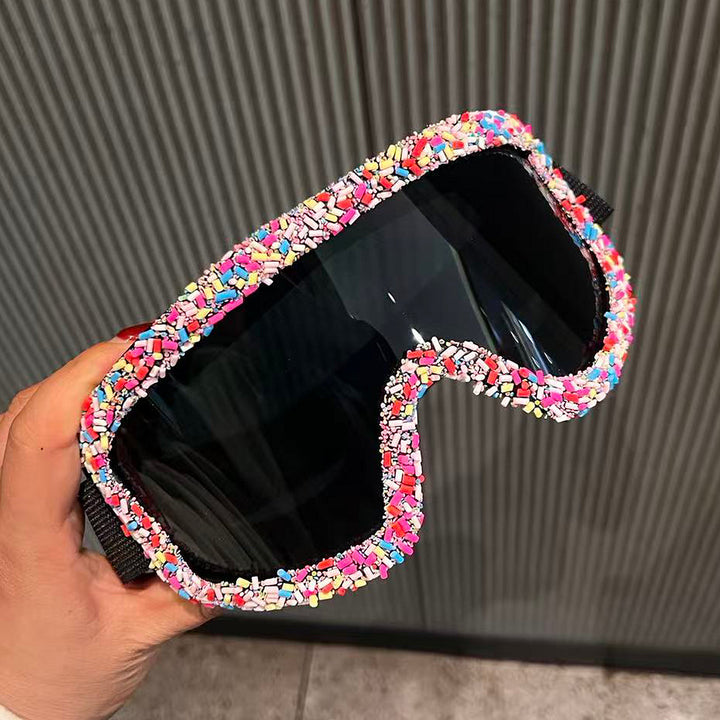Women's stylish ski goggles with unique decor Stornfield