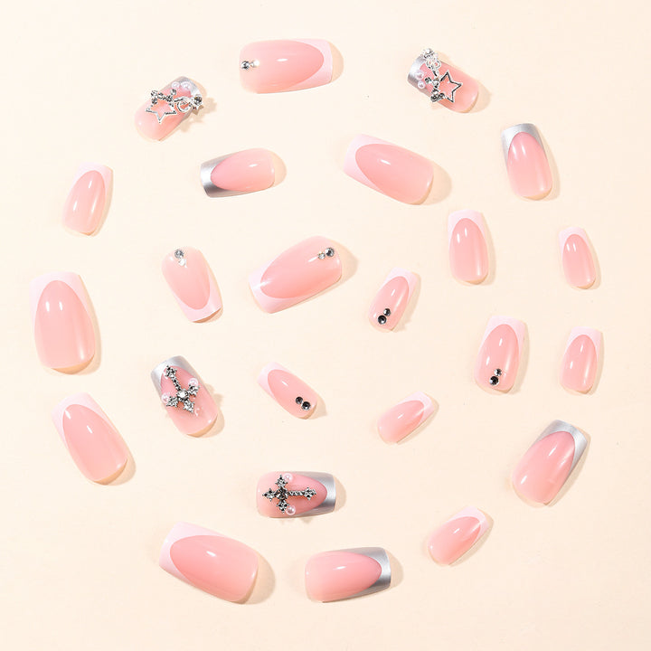 Glamorous Rhinestone Decorative Stiletto Nail Extensions Stornfield