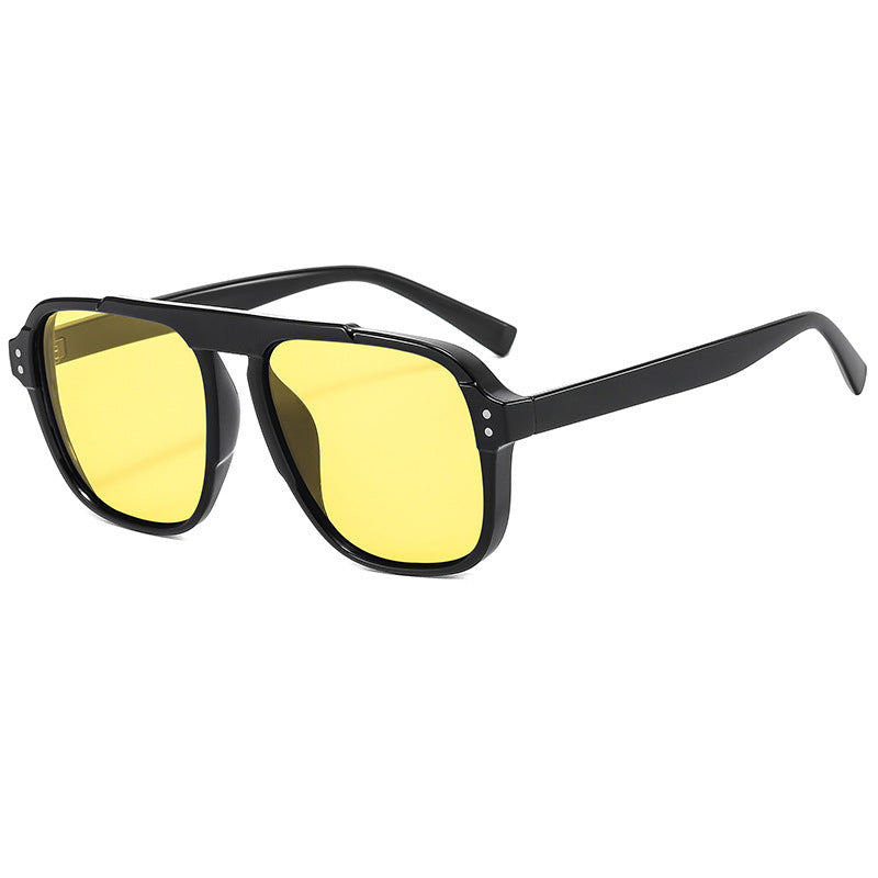 Ladies geometric sunglasses with polarized yellow lenses Stornfield