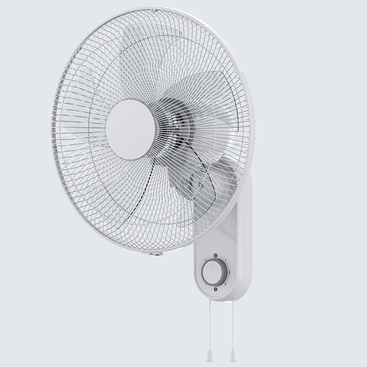 Unisex nan oscillating wall-mounted electric fan with rotary dial and dual pull-cord controls Stornfield