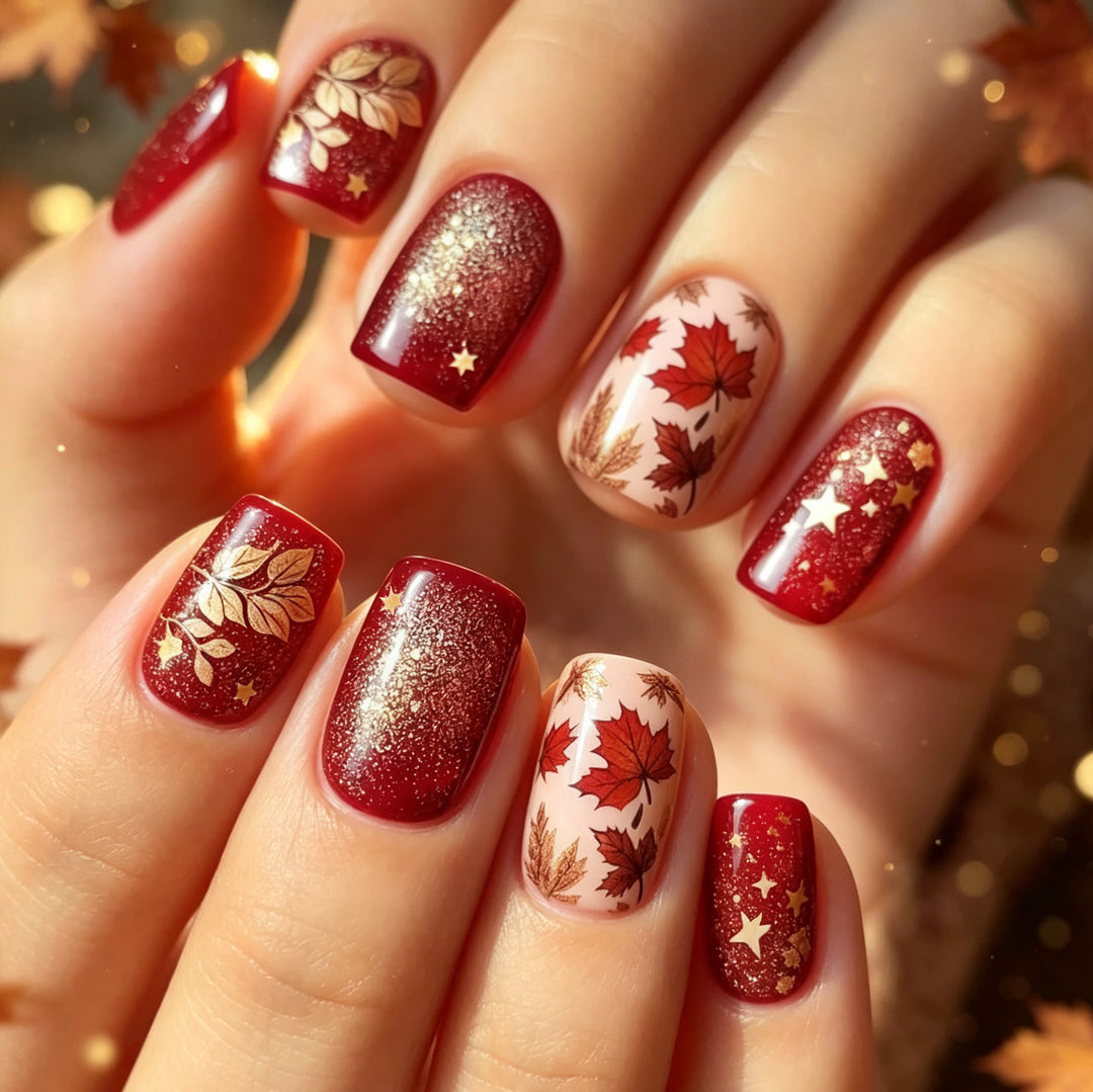 Autumn Leaves Nail Art Stornfield
