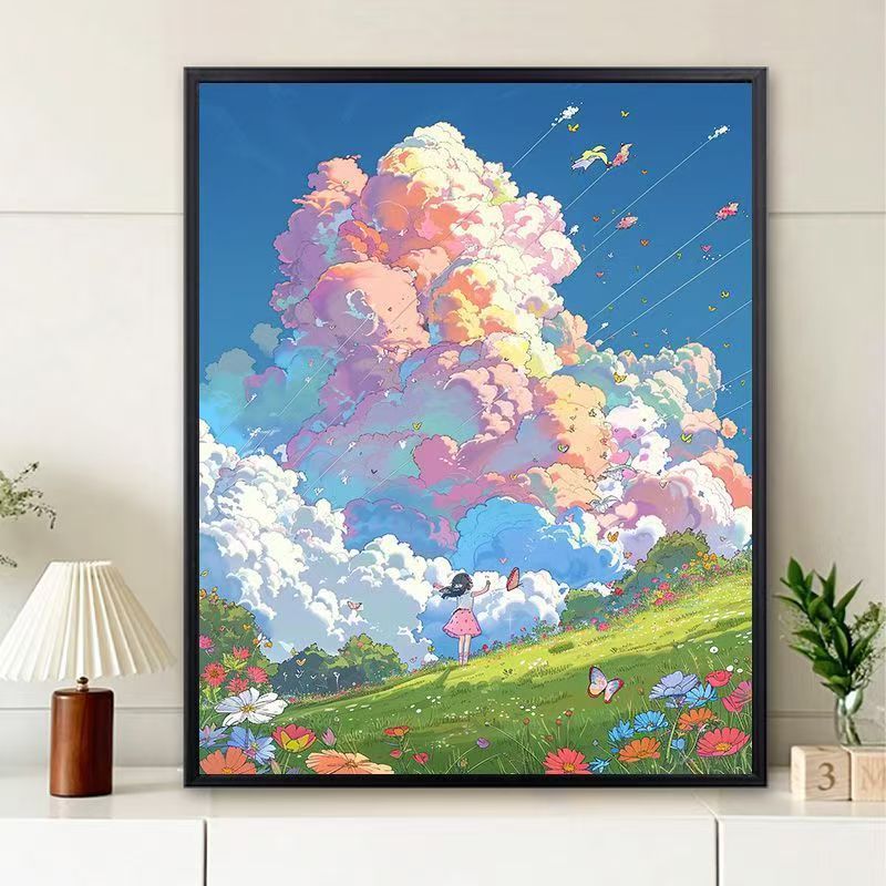 Dreamy Landscape Illustration Canvas Art Stornfield
