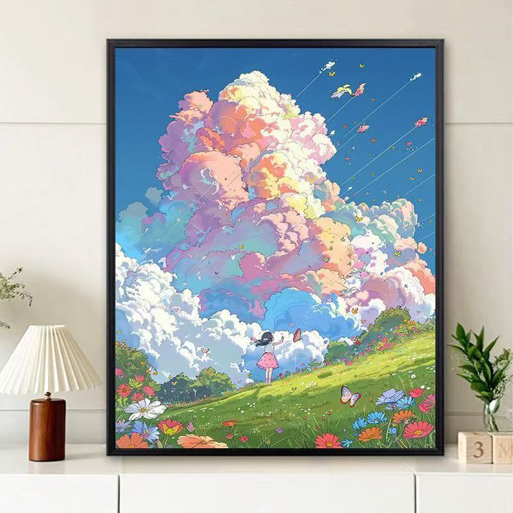 Dreamy Landscape Illustration Canvas Art Stornfield