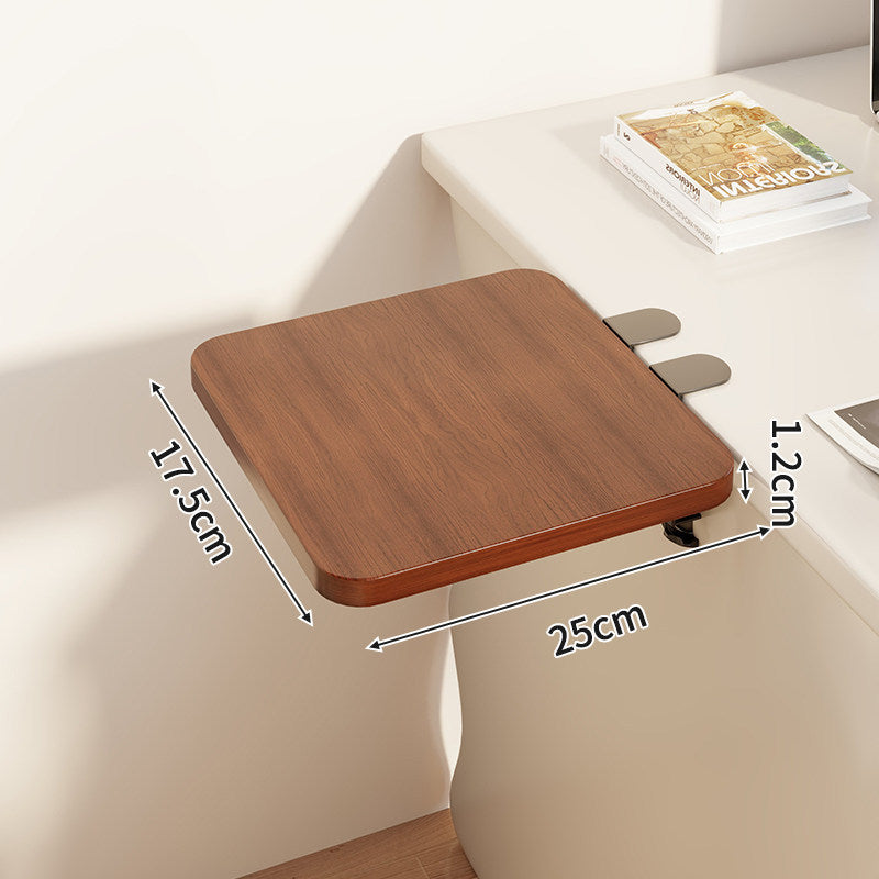 Compact Wall-Mounted Foldable Clamp-On Desk Shelf