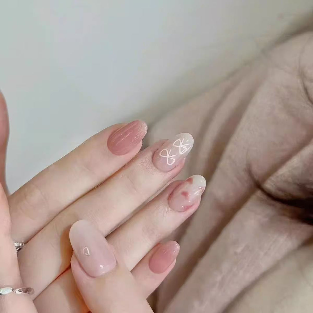 Decorative Crystal-Embellished Press-On Nails Stornfield