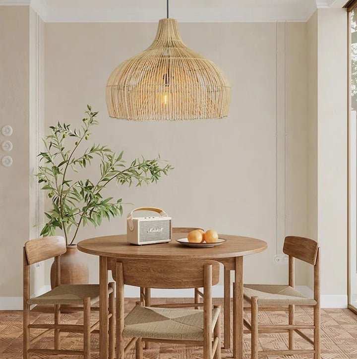 Handmade Woven Rattan Pendant Light