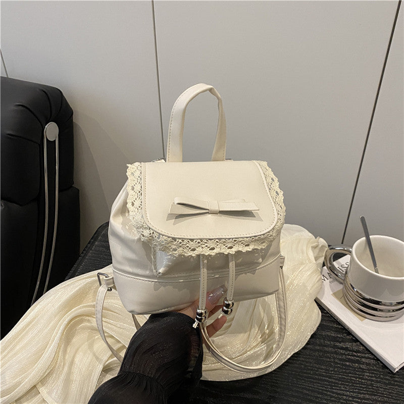 Cute Lace-Trimmed Mini Backpack Stornfield