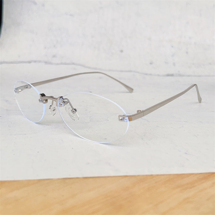 Minimalist Oval Frame Glasses Stornfield