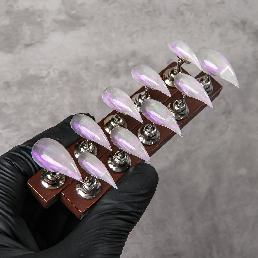 Stiletto Press-On Nail Enhancements with Gem Accents