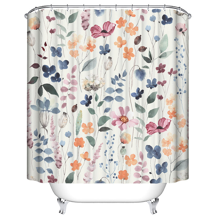 Leafy Floral Shower Curtain Stornfield