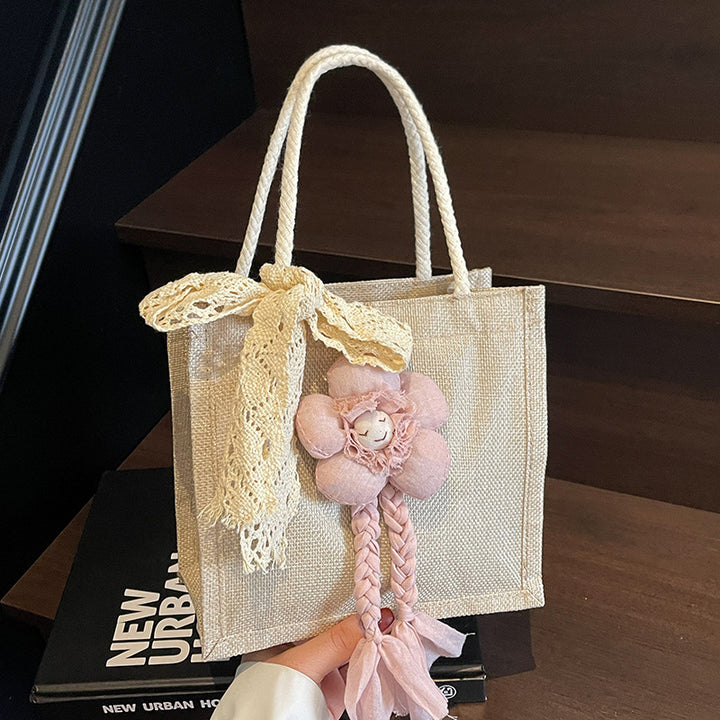 Artisan Floral Accent Handbag